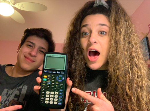 Andrew Achkar (pictured left) and Marie Achkar (pictured right) studying for a math test together.