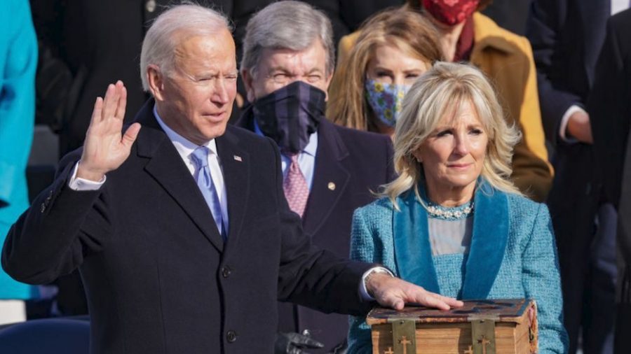 Joseph R. Biden Jr. sworn in as the 46th President of the United States on the West Front of the United States Capitol.