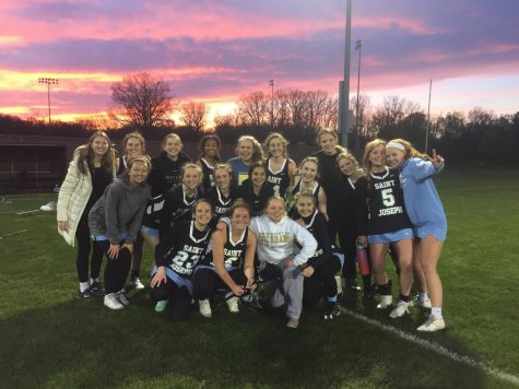 Girls lacrosse team after playing Culver at Cuvler