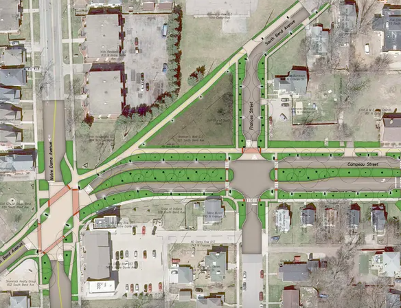 Planned Improvements to South Bend Avenue/Campeau