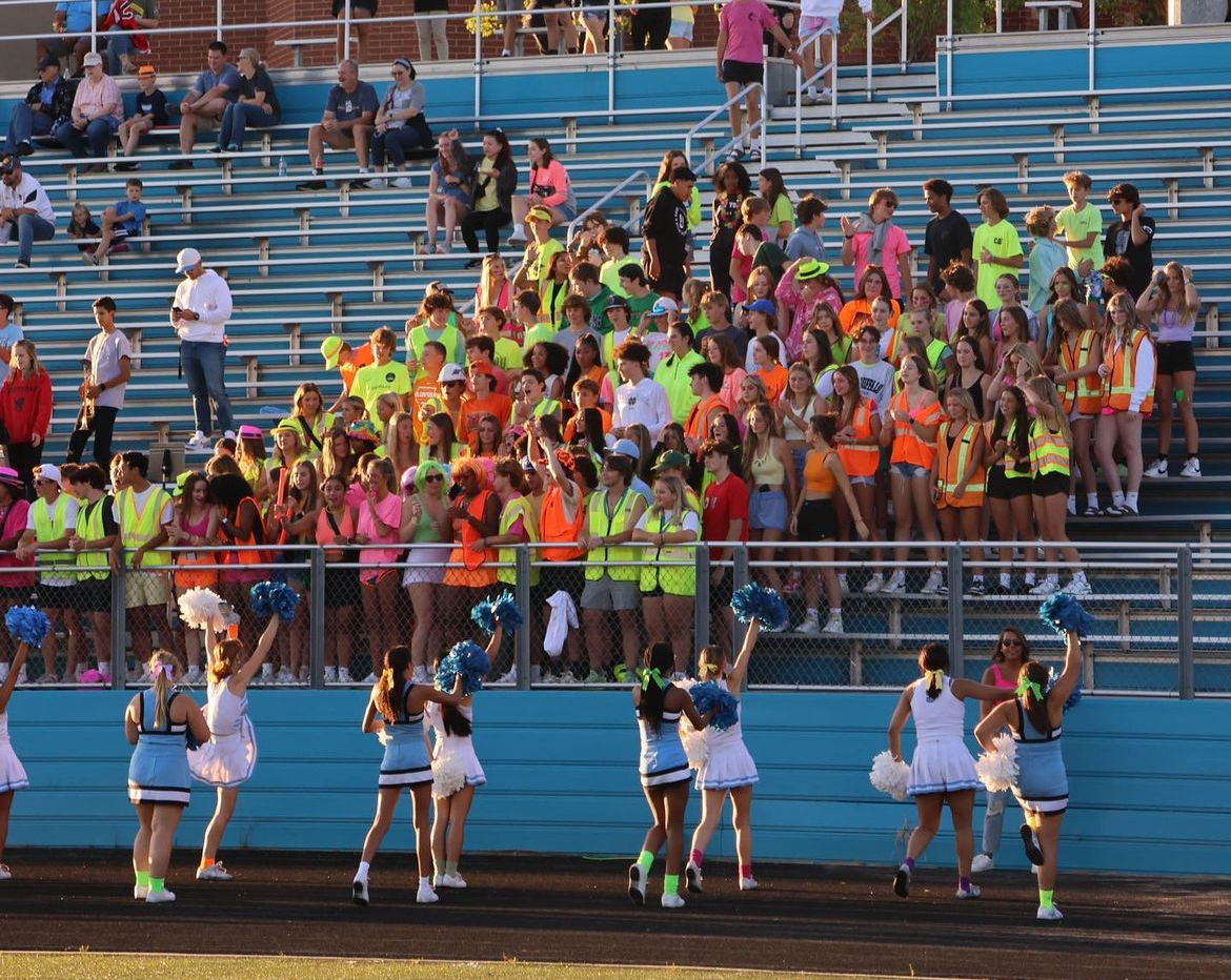 Showing School Spirit at Football games!