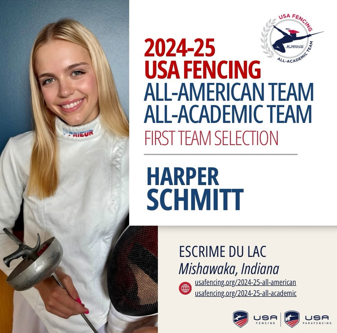Fencing All American Harper Schmitt on Her Challenges and Achievements